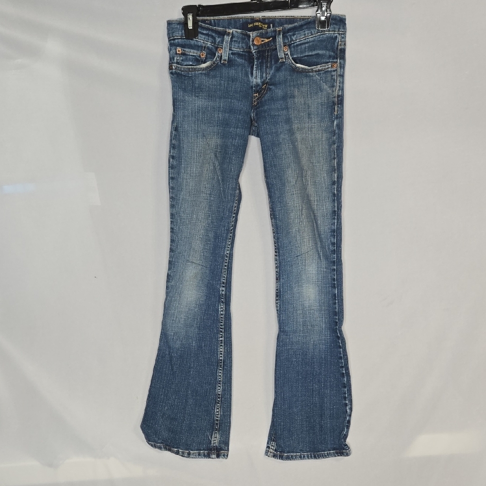 Levi Strauss Too Superlow 524 Classic Blue Women's Jeans Size 3 Medium Wash